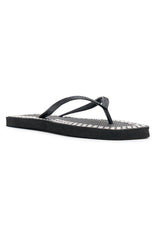 Eyre Studded Thong Sandals Black