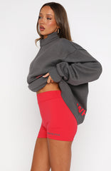Caught Up With You Bike Shorts Red