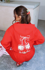 Love Of My Life Oversized Hoodie Red