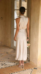 Cassandra Draped Midi Dress