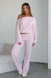 Can't Find The Words Knit Pants Pink