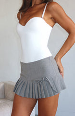 Just Doing Me Mini Skort Pepper