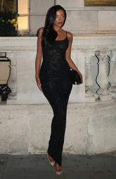 Late Night Love Maxi Dress Black