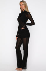 Rue De Romance Long Sleeve Jumpsuit Black
