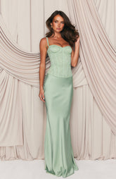 Forever Starts Now Maxi Skirt Sage