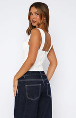 Chasing Shadows Bustier Off White