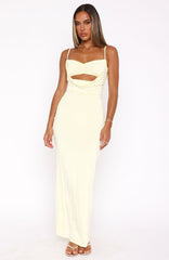 Hit The City Maxi Dress Lemon