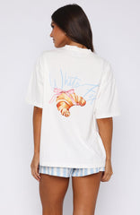 Fresh Only Pyjama Oversized Tee White