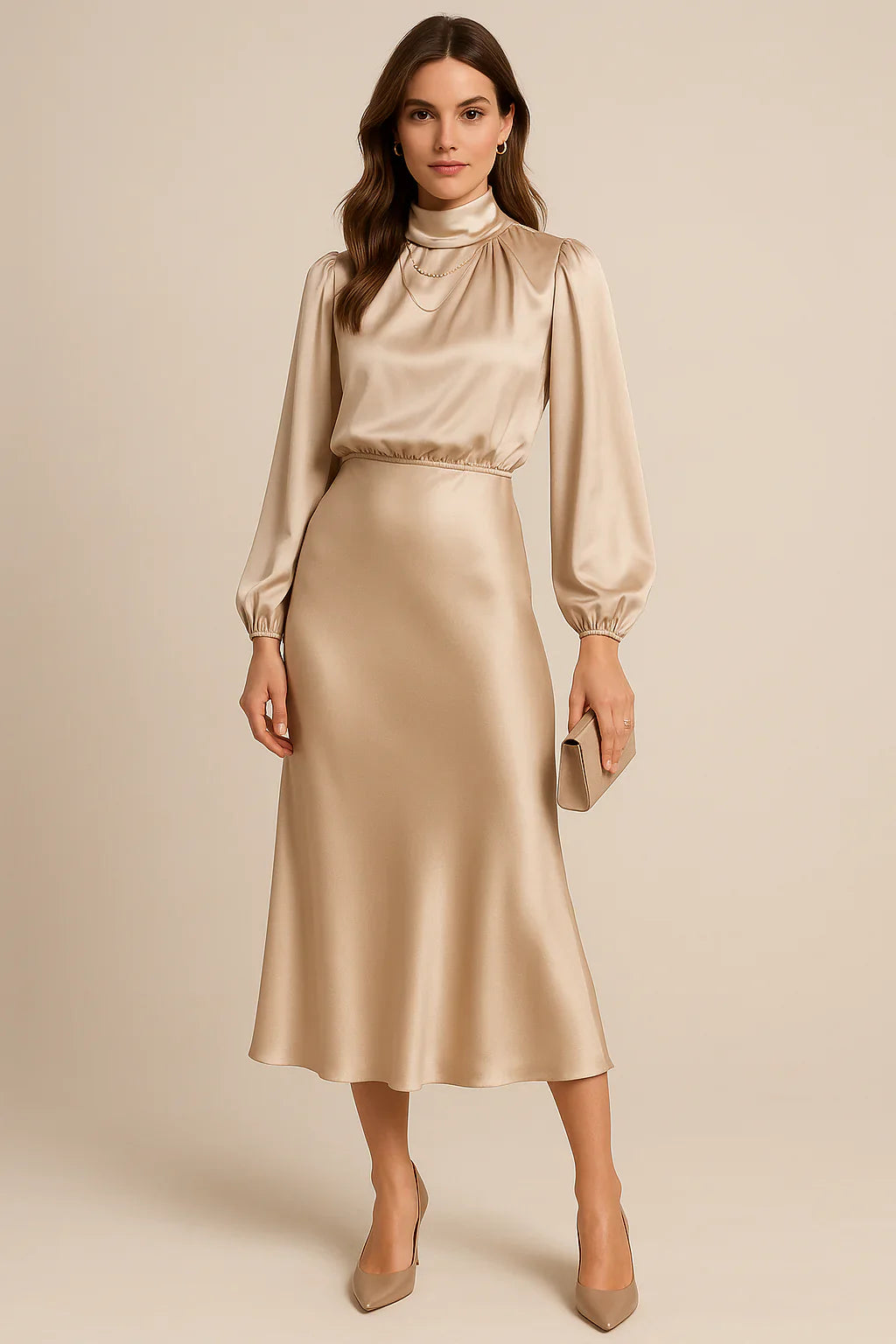 Amara Draped Midi Dress