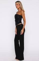 Hello Lover Pants Black