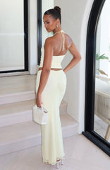 Lemon Squeeze Maxi Skirt Lemon