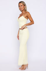 Lemon Squeeze Maxi Skirt Lemon