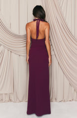 Twilight Temptation Maxi Dress Plum